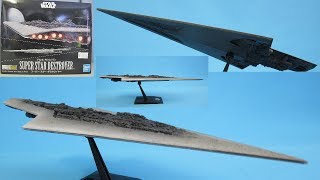 Bandai Star Wars mini vehicle 016 Super Star Destroyer review [upl. by Audrit]