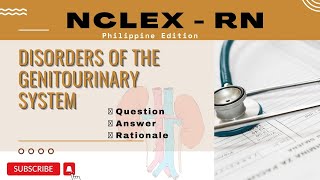 NCLEXRN  DISORDERS OF THE GENITOURINARY SYSTEM genitourinary nursingexamprepration [upl. by Hayne]