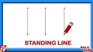 Standing Line  Sleeping Line  Slanting line  Curves  Pattern writing  Pre writing skills [upl. by Eatnahc]