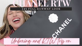 Chanel 24S Runway Look unbox and try on Chanel RTW [upl. by Emirej]