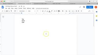 Google Docs Adding a Header [upl. by Helgeson104]