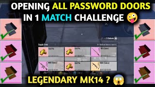 OPENING ALL PASSWORD DOORS IN 1 MATCH CHALLENGE 🤪 PUBG METRO ROYALE [upl. by Hadsall]