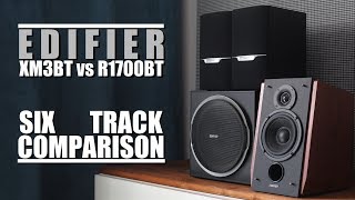 Edifier XM3BT vs Edifier R1700BT  6Track Comparison [upl. by Oirramaj]