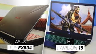 ASUS TUF FX504 VS HP Pavilion Gaming 15  Which Is The Better Gaming Laptop At 700 [upl. by Nahej]