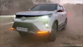 Toyota Fortuner Legender Σ4 AT 2023 ₹465 lakh  Reallife review [upl. by Tanah60]