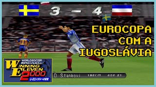 WINNING ELEVEN 2000U23 PS1 5 EUROCOPA com seleção da Iugoslávia [upl. by Kilk385]