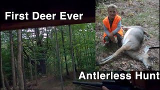 First Deer for Youth Hunter  Antlerless Deer Hunt [upl. by Donni]