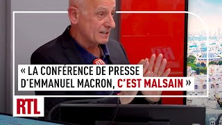 JeanMichel Aphatie  quotLa conférence de presse dEmmanuel Macron cest malsainquot [upl. by Cassandre]