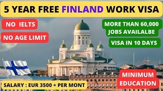 Finland Work Visa  How to get Finland Work Permit  Full Process Step by Step  High Salary [upl. by Tedric]