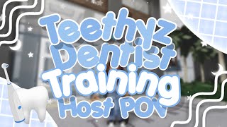 Teethyz Dentist Training  SHR POV Roblox [upl. by Lightman]