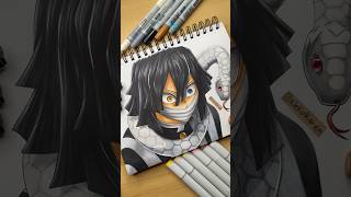 Draw the Serpent Hashira from Demon slayer shorts anime easydrawing [upl. by Aicertap703]