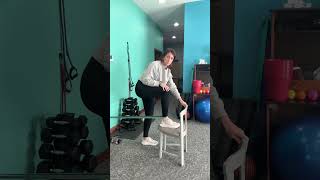 BandAssisted Ankle Dorsiflexion physicaltherapy mobility anklepain [upl. by Sanalda407]