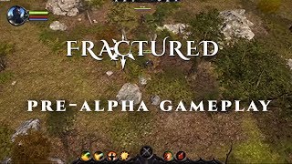 Fractured MMO  PreAlpha Gameplay  Hike amp Slash [upl. by Ylelhsa]