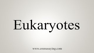 How To Say Eukaryotes [upl. by Grory]