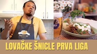 Lovačke šnicle  odresci bez brašna u vinu s pekmezom od šljiva i karameliziranim l recept [upl. by Dukie]