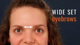 Filling eyebrows on wide set eyes [upl. by Yeslaehc207]