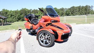 NEW Can Am Spyder F3 Limited Start Up Exhaust Walkaround Test Ride and Review [upl. by Ij]