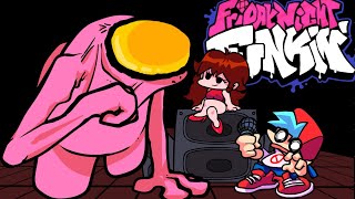 Friday Night Funkin  VS Pink Crewmate Nyctophobia  Among Us FNF MODSHARD [upl. by Ytissahc]