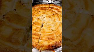 Zelnik Traditional pastry food shortvideo foodie shorts macedonia bulgaria pie pastry [upl. by Sedgewick]