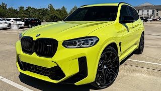 2022 BMW X3M Competition LCI Sao Paulo Yellow Walkaround Review  Exhaust Sound amp Launch Control [upl. by Amol558]