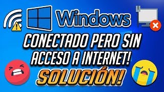 Conectado Pero Sin Acceso A Internet En Windows 1087  2024 [upl. by Enerual]