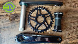 Installing Shimano 12speed Crankset  Mountain Bike Upgrades [upl. by Ellicec]