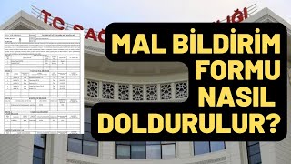 MAL BİLDİRİM FORMU NASIL DOLDURULUR SAĞLIK BAKANLIĞI MAL BİLDİRİM FORMU GÖRÜNTÜLÜ DETAYLI ANLATIM [upl. by Calva]