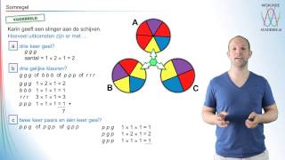 Combinatoriek  somregel voorbeeld  WiskundeAcademie [upl. by Hsekin49]