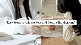 Easy Steps to Achieve Neat and Elegant Handwritingquot📄✍️🏻🎀✨️aesthetic viralvideo handwriting [upl. by Aniloj292]