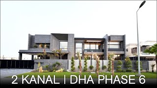 2 Kanal  Brand New House  DHA Phase 6 Lahore [upl. by Cacilia]