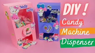 How to make Candy Dispenser  diy cute melody candy machine homemade inspired by5MinuteCraftsYouTube [upl. by Crofoot816]