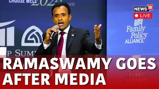 Vivek Ramaswamy 2024 Townhall Live  Vivek Ramaswamy On US Military LIVE  USA News Live  N18L [upl. by Woolcott]