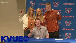 Tributes flow after death of Texas linebacker Jake Ehlinger  KVUE [upl. by Keil578]