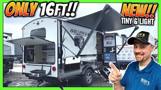 NEW 16ft Light Weight Mini Camper 2024 Rockwood Geo Pro 15RD Travel Trailer [upl. by Gasser405]