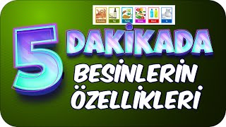 5 Dakikada Besinlerin Özellikleri 🖐🏻 4Sınıf Fen [upl. by Gillan]