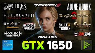 GTX 1650  I5 13600K 2024 Games Tested [upl. by Inttirb]