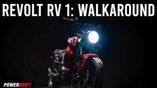 Revolt RV 1  An electric commuter with a 100km range  Walkaround  PowerDrift [upl. by Laup]