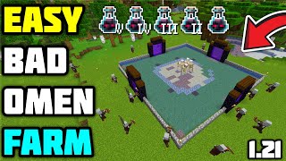 Minecraft Easy Bad Omen Farm 121 [upl. by Lindemann618]