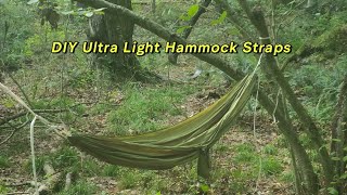 How to make Ultra Light Hammock Straps [upl. by Hummel231]