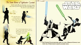 LAS 7 FORMAS DE COMBATE CON SABLE EXPLICADAS A DETALLE   Star Wars Explicado [upl. by Gare]