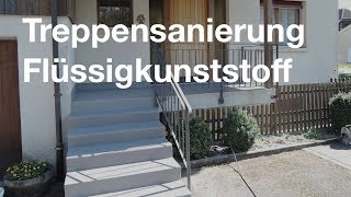 Treppensanierung mit Flüssigkunststoff [upl. by Jae544]