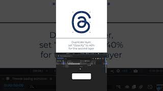 Threads logo loading animation  After Effects tutorial [upl. by Zipporah]