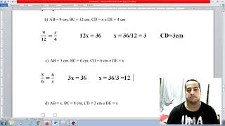 Segmentos Proporcionais Exercícios [upl. by Marlon351]