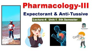 Expectorant amp Antitussive  Classification amp Pharmacology  L4 Chpter3 Unit1 PharmacologyIII 6th [upl. by Cheung]