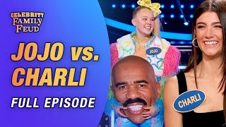 JoJo Siwa vs Charli DAmelio Extended full episode w bonus content  Celebrity Family Feud [upl. by Marigolde577]