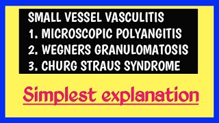 Small vessel vasculitis [upl. by Ohce]