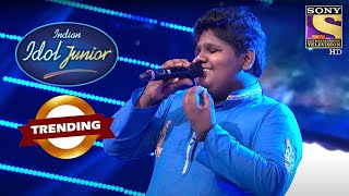 Vaishnav की Adorable Singing से Fascinate हुए Judges  Indian Idol Junior  Trending [upl. by Lacie]