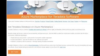 Deploying Teradata Database Developer Tier on Azure [upl. by Nauaj]