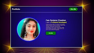 Create A Portfolio Website Using HTML CSS amp JavaScript  Personal Portfolio Website Using HTML CSS [upl. by Esinet526]