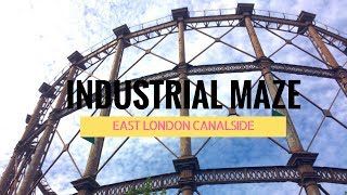 Industrial East London Walk  Bow to Stratford Canalside amp Olympic Park [upl. by Betthezul]